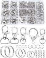 325PCS FIVEIZERO Keychain Making Kit - Keychain Clip with Key Ring, Lobster Claw... - Image 2
