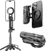 4 in 1 Magnetic Tripod Pocket Selfie Stick Extendable Cell Phone Stand Portable ... - Image 2