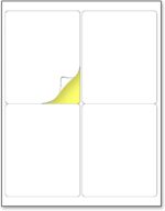 (4" x 5") 30 Sheets, Large White Labels Stickers - Laser/Inkjet Printable - Image 2