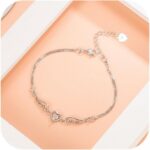 925 Sterling Silver Bracelet Simple Adjustable Charm Bracelets Trendy Gifts for ... - Image 2