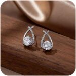 925 Sterling Silver Earrings for Women Hoop Colorful Earrings Valentine's Gifts ... - Image 2