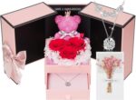 ADDWel Gifts for Women Girlfriend Birthday or Anniversary - Preserved Rose Bear ... - Image 2