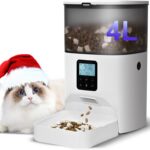 ANDOLL HOME Automatic Cat Feeder, 4L Cat Food Dispenser with 10s Voice Recorder,... - Image 2