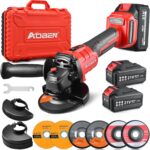 AOBEN Cordless Angle Grinder 4-1/2 inch, 21V Battery Grinder Kit, Power Electric... - Image 2