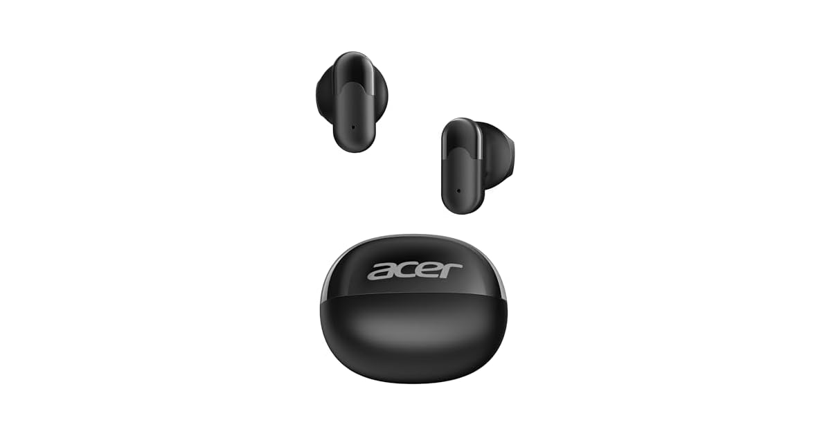 Acer Bluetooth 6.0 Ultra-Light In-Ear Headphones with 35-Hour Playtime only .49