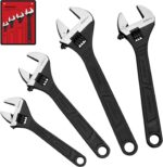 Adjustable Wrench Set Wrenches Sets: 4-Piece 6, 8, 10, 12 Inch Chrome Vanadium S... - Image 2