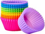 Amazon Basics Reusable Non-Stick Silicone Baking Cups, BPA Free, Muffin Liners, ... - Image 2
