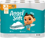 Angel Soft Toilet Paper, 18 Mega Rolls = 72 Regular Rolls, Soft and Strong Toile... - Image 2