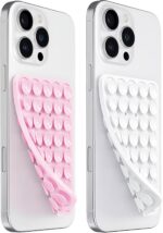 Anteel 2 Pack Silicone Suction Cup Phone Case Mount Double Sided, Hands-Free Sil... - Image 2