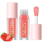 BANGFENG Big Brush Head Lip Glow Oil Plumping Tint, Tinted Lip Balm Transparent ... - Image 2