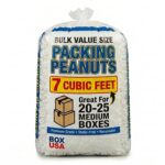 BOX USA 7NUTSW 7 Cubic Feet Loose Fill Packing Peanuts, White - Image 2