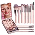 BS-MALL Makeup Brushes Foundation Powder Concealers Eye Shadows Makeup Set with ... - Image 2