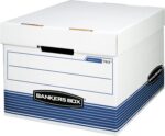 Bankers Box 20-Pack Medium Duty File Storage Boxes with Lids, FastFold Assembly,... - Image 2
