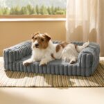 Bedsure ComfyFleece Orthopedic Dog Bed for Medium Dogs, Waterproof Memory Foam ... - Image 2