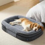 Bedsure Orthopedic Dog Beds Large Sized Dog - 360° Oval Bolster Large Dogs Bed f... - Image 2