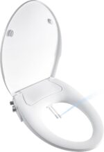 Bidet Seat for Elongated Toilet Seat Non-Electric Soft Close with Quick Release ... - Image 2