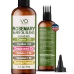 Blend Of Pure Rosemary Oil For Hair Growth With Castor, Batana, Jojoba Oil-Infus... - Image 2
