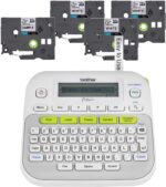 Brother P-Touch, PTD210, Easy-to-Use Label Maker Bundle (4 Label Tapes Included)... - Image 2