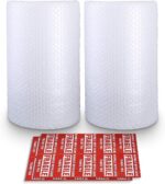 Bubble Cushioning Wrap Rolls, 3/16" x 12" x 72' ft Total [2 Rolls of 36 Feet] Pe... - Image 2