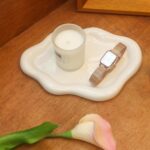 CCINPPY Ceramic Jewelry Tray Trinket Dish, Decorative Cloud Vanity Key Tray for ... - Image 2