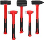 C&T 5-Piece Hammer Set, 16oz Ball Peen Hammer | 32oz Ball Peen Hammer | 32oz Rub... - Image 2