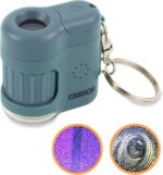 Carson MicroMini 20x Pocket Microscope for Adults, UV and LED Flashlight, Blue (... - Image 2