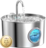 Cat Water Fountain Stainless Steel: 74oz/2.2L Cat Fountain for Drinking - Pet Wa... - Image 2