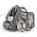 Cawypety Expandable Cat Backpack,Cat Bubble Backpack Carrier for Carrying Cats, ... - Image 2
