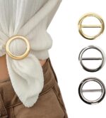 Circle Scarf Set Multi-Way Loop Infinity Scarfs with Accessory Clips, Scarf Ring... - Image 2