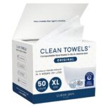 Clean Skin Club Clean Towels XL®, 100% USDA Biobased Face Towel, Disposable Face... - Image 2