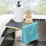 Corner Dish Drying Rack, Kitchen Sink Caddy Sponge Holder, Triangle Over The Sin... - Image 2
