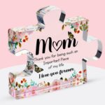 Cute Premium Thick Acrylic Puzzle Piece Gift for Mom – Adorable Mother’s Day, Ch... - Image 2