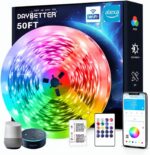 DAYBETTER Smart WiFi Led Lights, 50 FT RGB Led Strip Lights Compatible with Alex... - Image 2