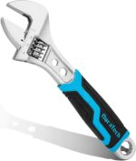 DURATECH 6 Inch Adjustable Wrench, 3-in-1 Spanner with Box End/Hex Function, CR-... - Image 2