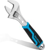 DURATECH 8 Inch Adjustable Wrench, 3-in-1 Spanner with Box End/Hex Function, CR-... - Image 2