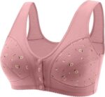 Daisy Bras for Older Women Front Closure Convenient Everyday Bras Mid Buttons Co... - Image 2