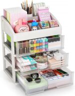 Desk Organizer with Drawers, 3 Drawers Storage Organizer, Desktop Storage Drawer... - Image 2