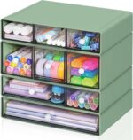 Desk Storage Organizer with 9 Drawers, 4 Tiers Stackable Desktop Craft Storage D... - Image 2