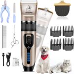 Dog Clippers for Grooming,Dog Grooming Kit for Heavy Thick Hair&Coats/Low Noise ... - Image 2