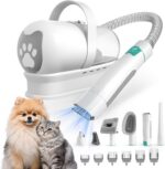 Dog Grooming Kit, Pet Grooming Vacuum with Pet Clipper Nail Grinder, Dog Hair Va... - Image 2