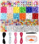 Dowsabel Bracelet Making Kit, Beads for Bracelets Making Pony, Kandi, Polymer Cl... - Image 2