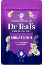 Dr Teal's Epsom Salt Magnesium Soak, Sleep Blend with Melatonin, Lavender & Cham... - Image 2