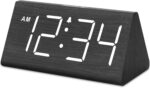 DreamSky Wooden Digital Alarm Clocks for Bedrooms - Electric Desk Clock with Lar... - Image 2