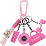 Dumbbell Keychain Set Gym Accessories for Women and Men Fitness Gifts, a Cute Mi... - Image 2