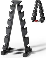 Dumbbell Rack Stand Only, Compatible with Peloton Weights, Ergonomic Weight Rack... - Image 2