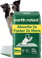 Earth Rated Puppy Pads, Max Absorbency Pee Pads for Dogs, Absorbs 2X Faster & 2X... - Image 2
