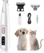 Electric Paw Trimmer for Dogs & Cats - Quiet Rechargeable Clipper with LED Light... - Image 2