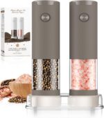Electric Salt and Pepper Grinder Set Automatic Adjustable Coarseness Pepper Grin... - Image 2