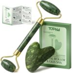 Face Roller & Gua Sha Facial Tools, Face Massager for Self Care, Jade Roller for... - Image 2