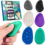 Fidget Toys Adults Sensory Stone: 6 Pack Textured Worry Stone for Autism Kids Ca... - Image 2